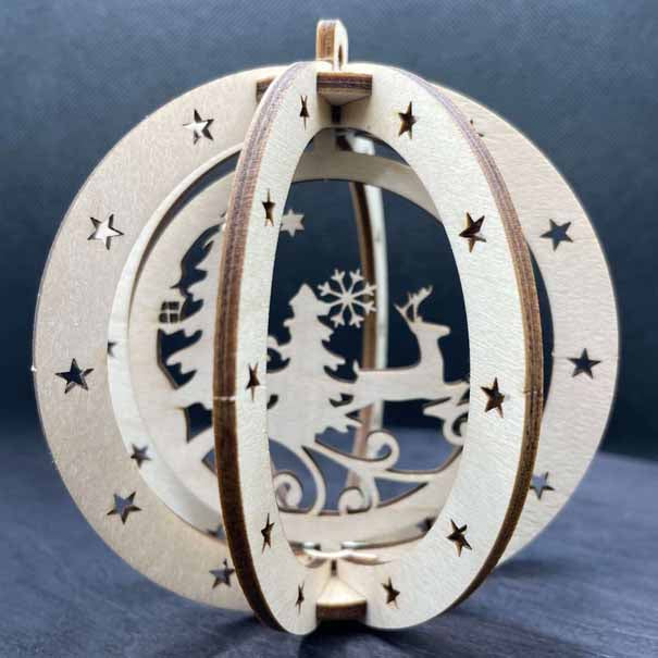 Christmas Ball Ornament – Reindeer 4 - PUULAB