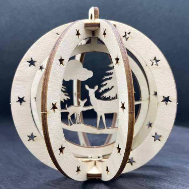 Christmas Ball Ornament – Reindeer 2 - PUULAB