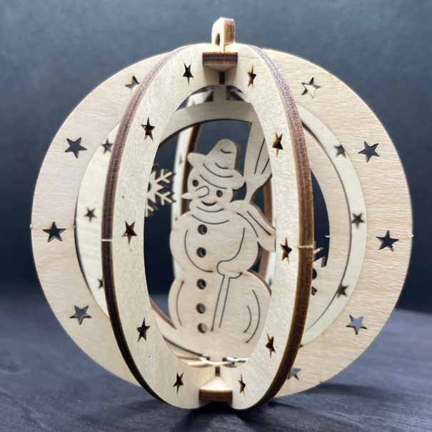 Christmas Ball Ornament – Snowman - PUULAB